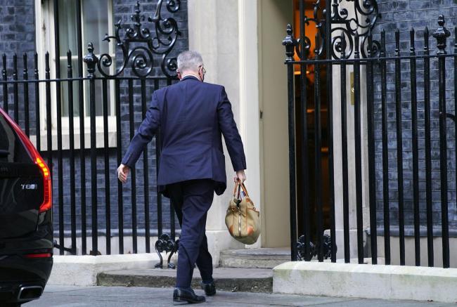 Michael Gove - Secretary of State for Levelling Up, Housing and Communities, enters Downing Street